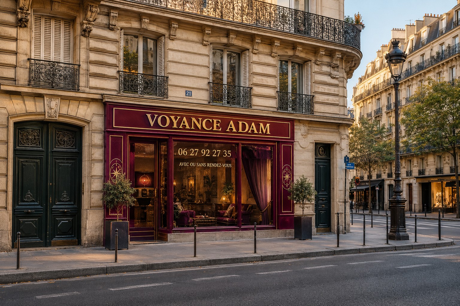 Consultation avec Maître Adam dans son cabinet de voyance à Paris